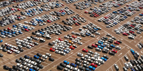 a lot of cars a car lot